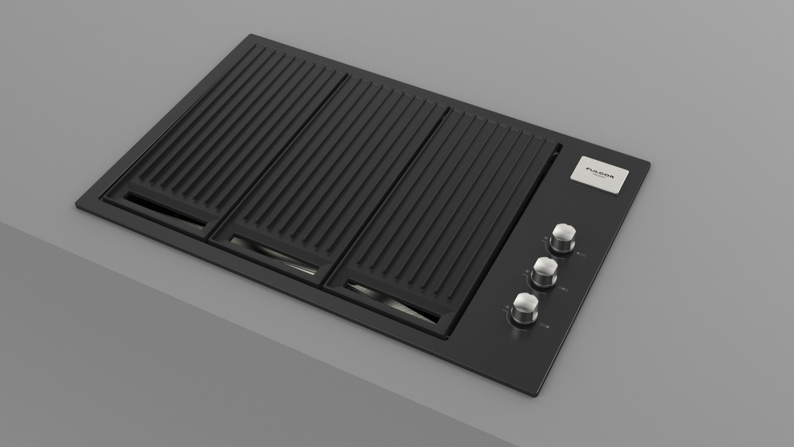 Barbacoa de gas FULGOR 80 NEGRA