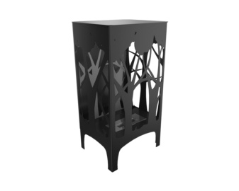 Chimenea de bioetanol FOXTROT negra