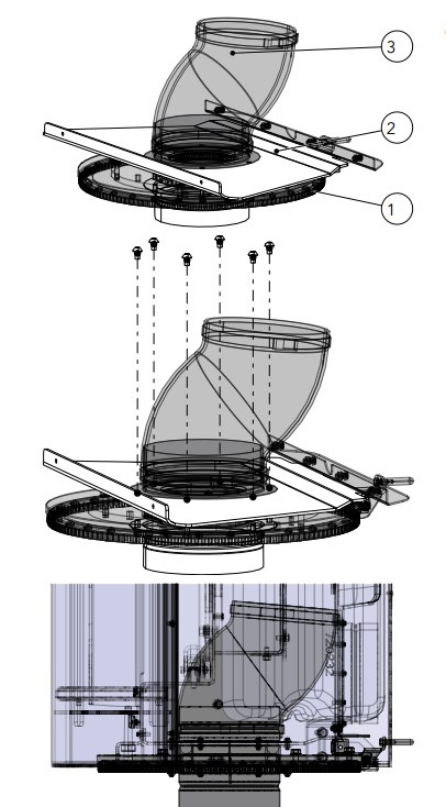Plataforma giratoria para entrada de aire de combustión exterior (01064003) 1