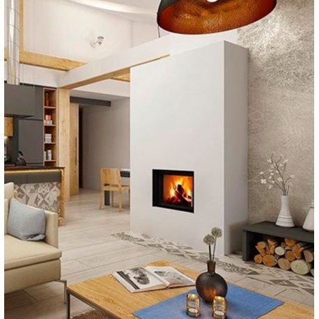 Hogar de leña HEAT F76/47 (frontal) Interior negro 2