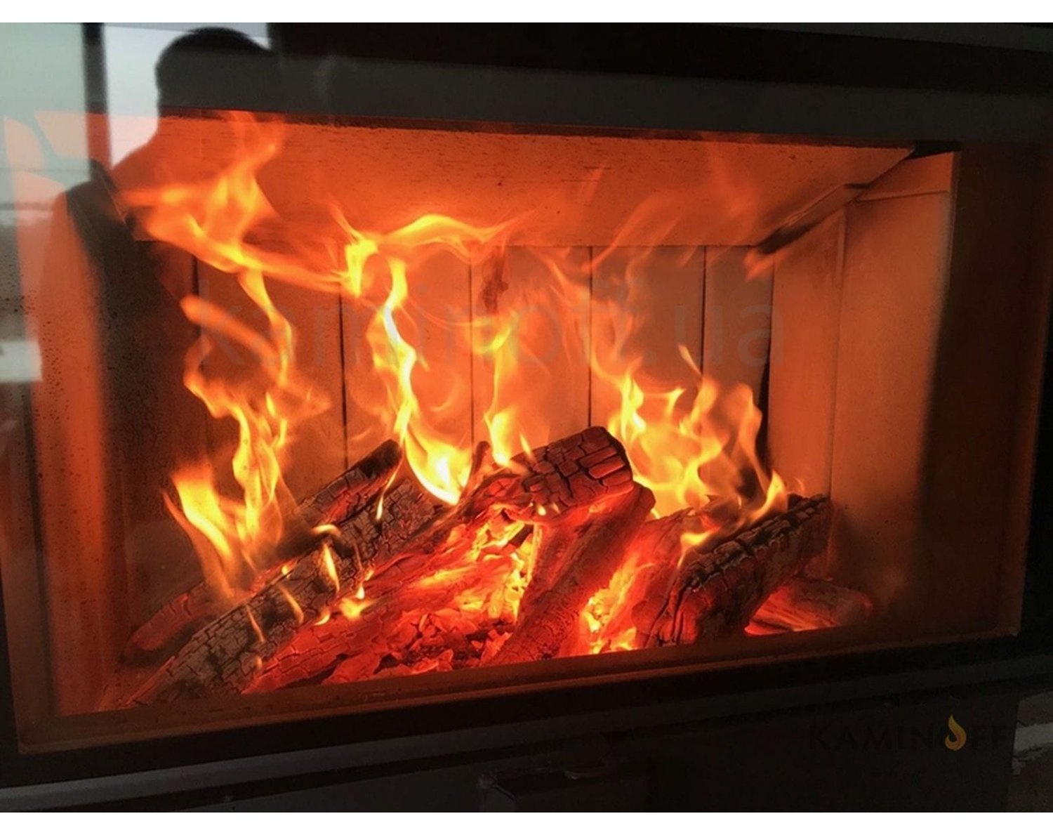 Chimenea de leña HEAT 4G 80.50 int. cerámico negro (Frontal) H4X06 5