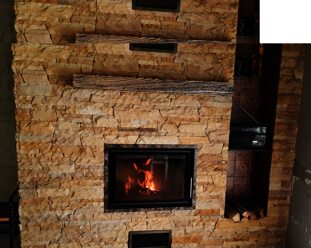 Chimenea de leña calefactora HEAT 70.50 WE (Frontal) Puerta lateral HWZ06
