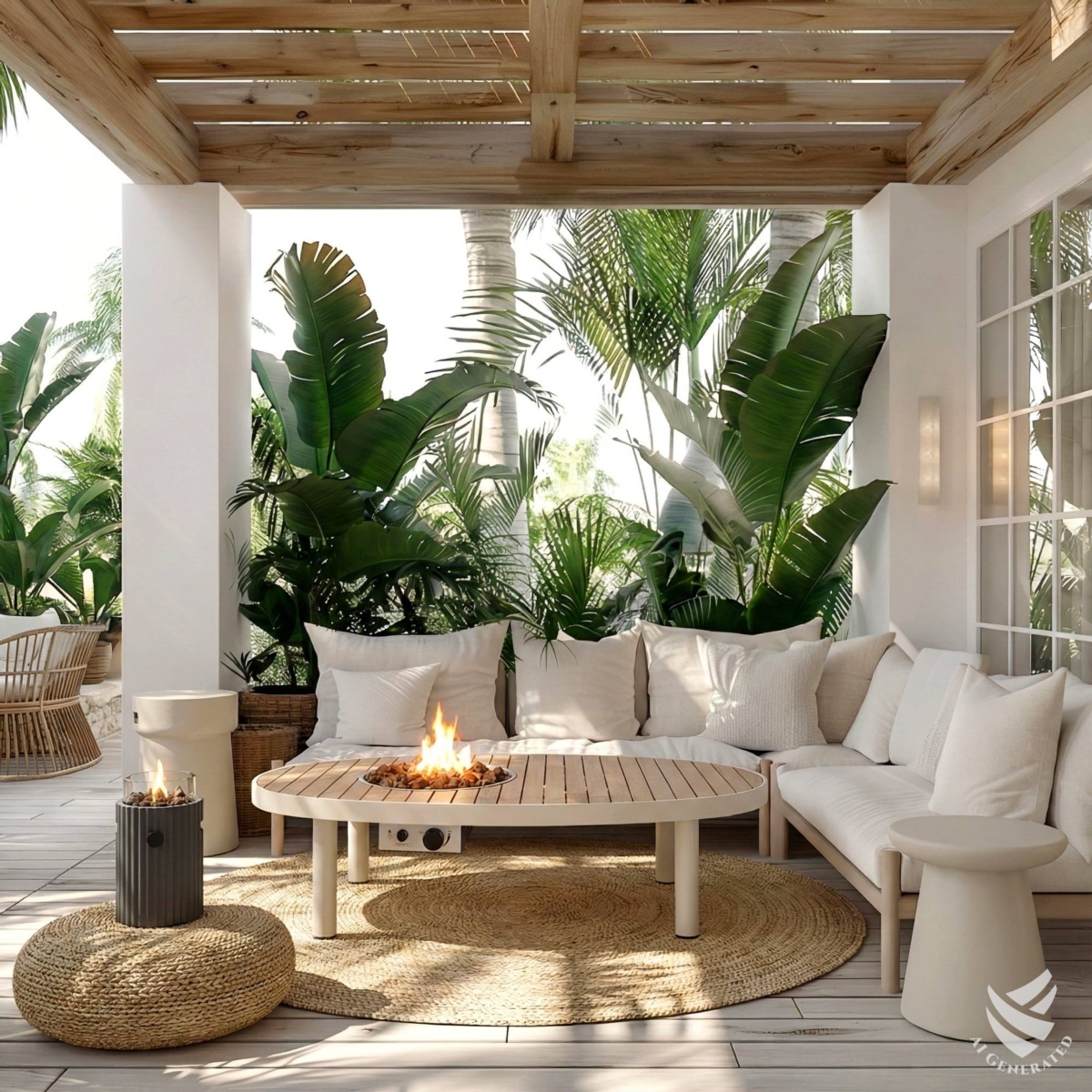 Cubre bombonas CORK oyster beige 1