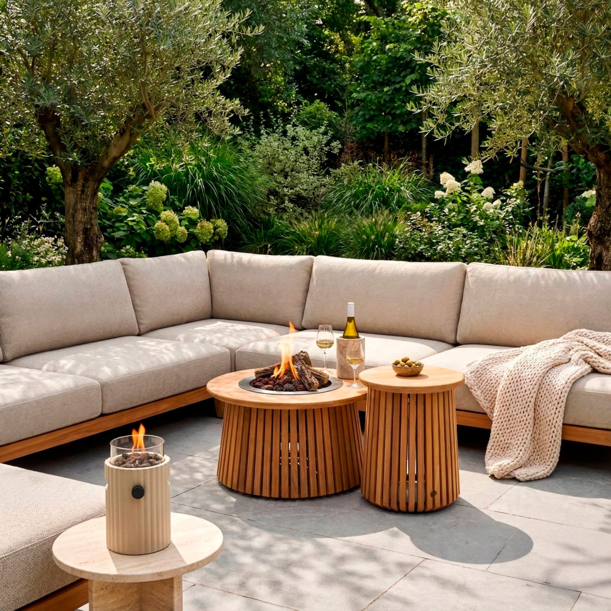 Mesa de exterior LAGUNE ROUND 60 teak 6