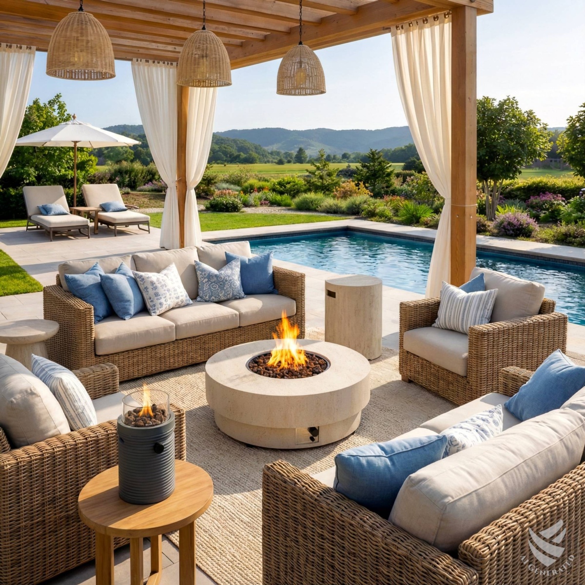 Mesa de exterior ESTATE ROUND 105 2