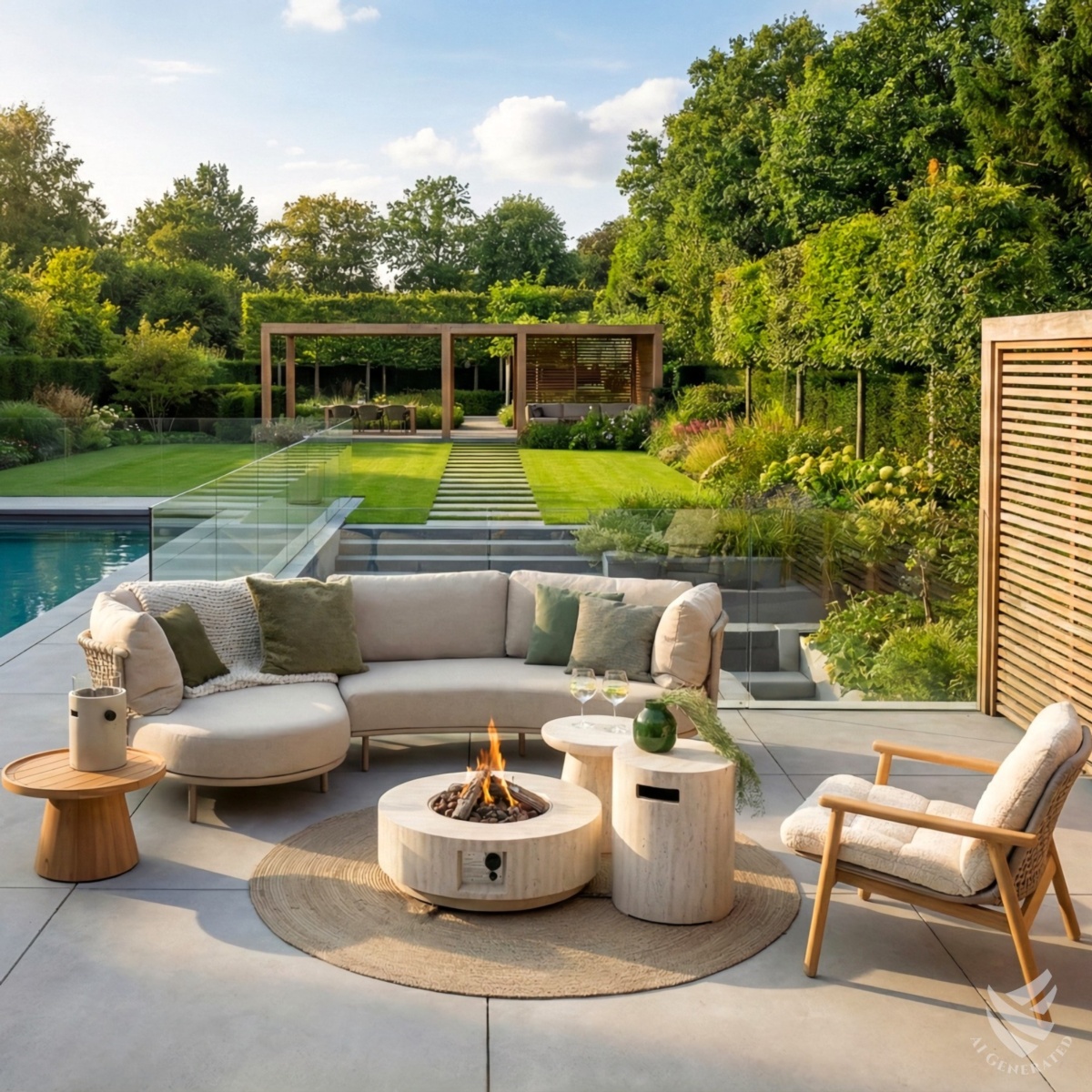 Mesa de exterior ESTATE ROUND 76 5