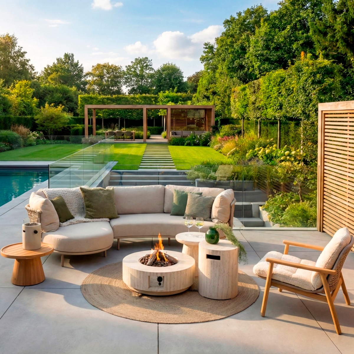 Mesa de exterior ESTATE ROUND 76 5