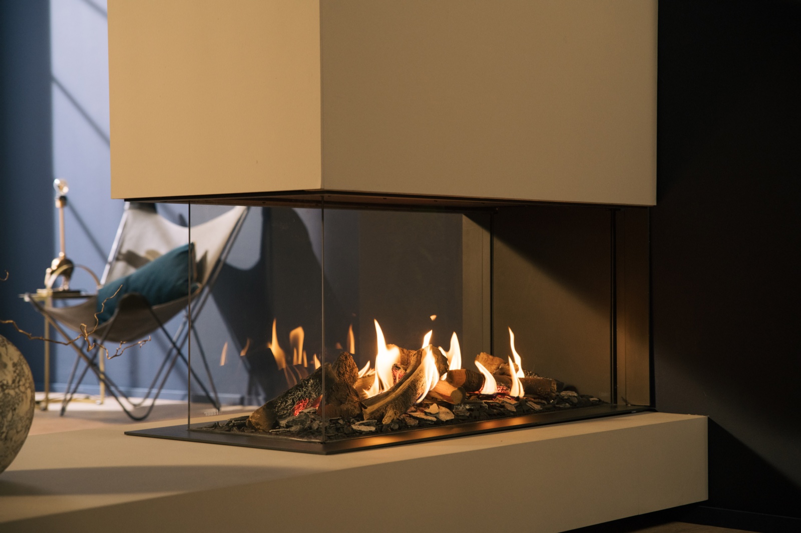 Chimenea de gas MATRIX HYBRID 800/500 room divider