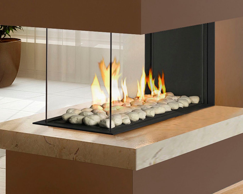 Chimenea de gas PANO 650 (Room divider)