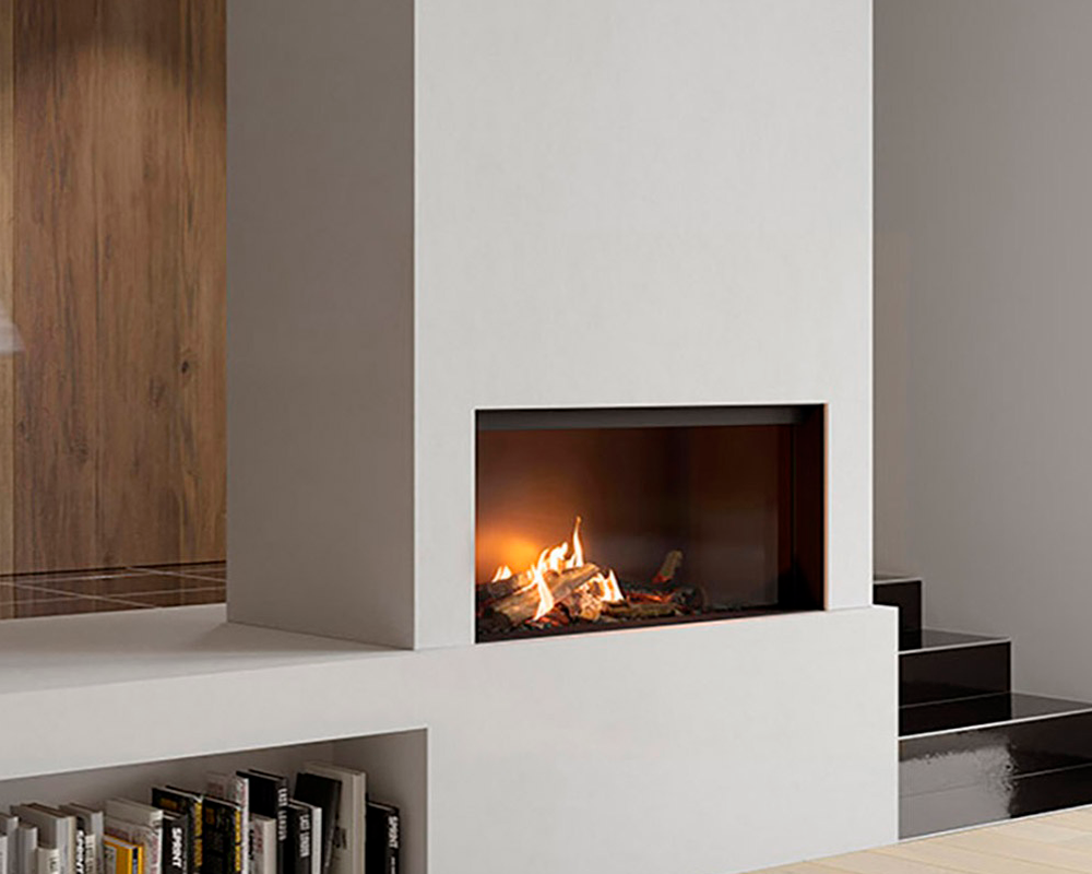 Chimenea de gas MATRIX HYBRID I 1050-500 (frontal)
