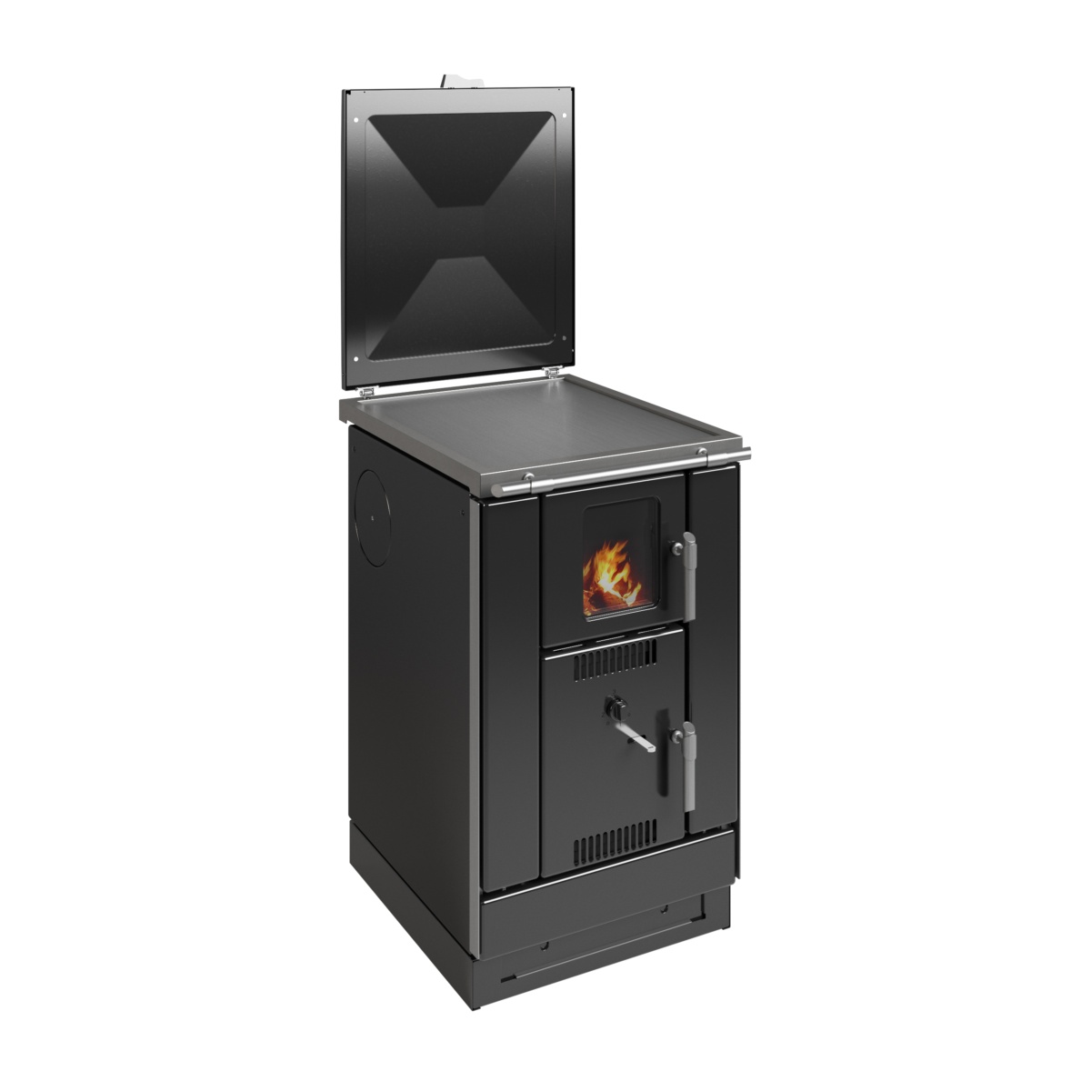 Cocina calefactora de leña K158F 3