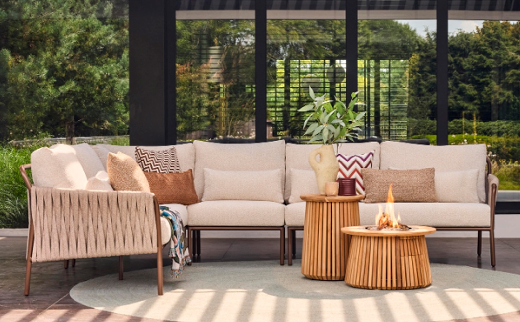 Mesa de exterior LAGUNE ROUND 60 teak 3