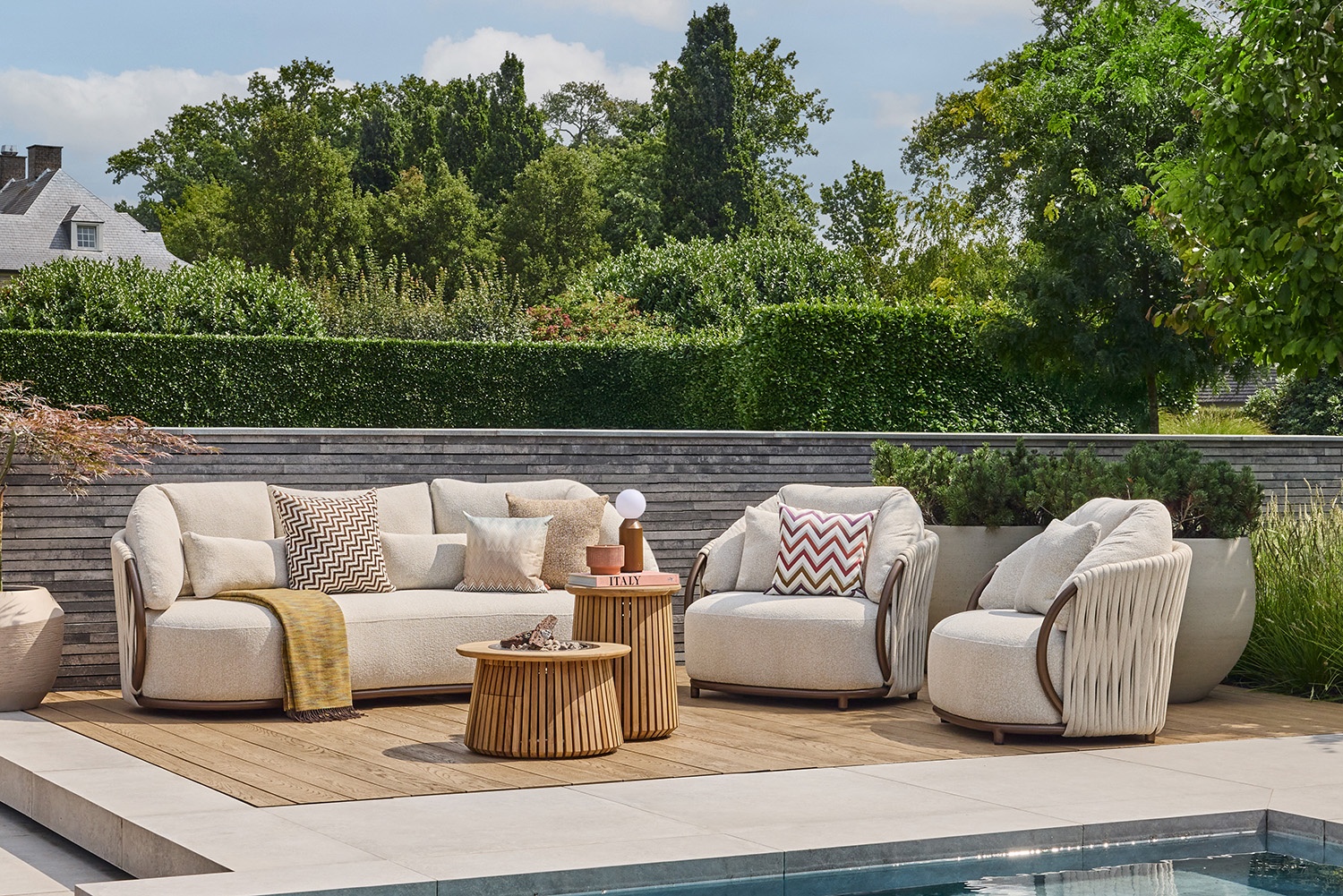 Mesa de exterior LAGUNE ROUND 60 teak 6