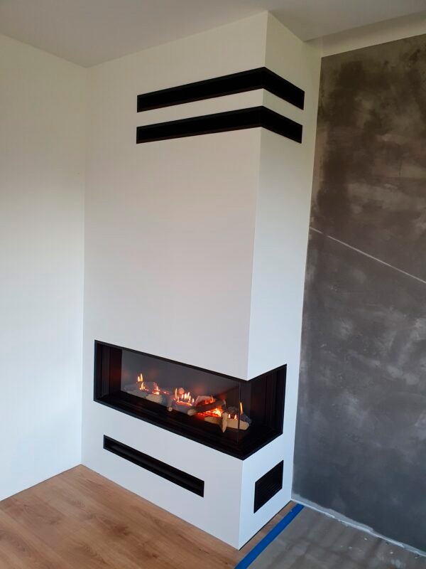 Chimenea de gas LEO 100 esquinera