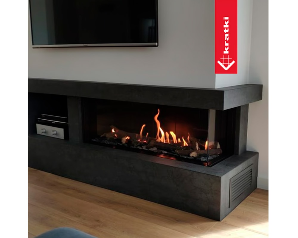 Chimenea de gas LEO 100 esquinera