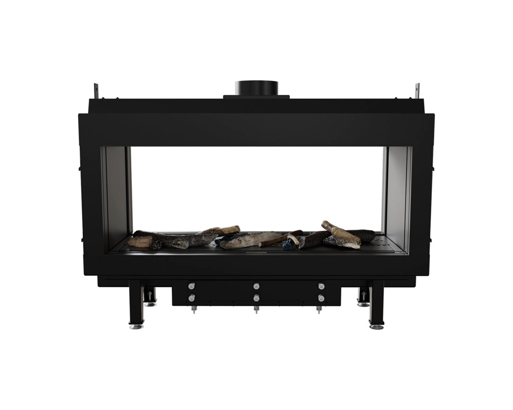 Chimenea de gas LEO 100 Doble cara