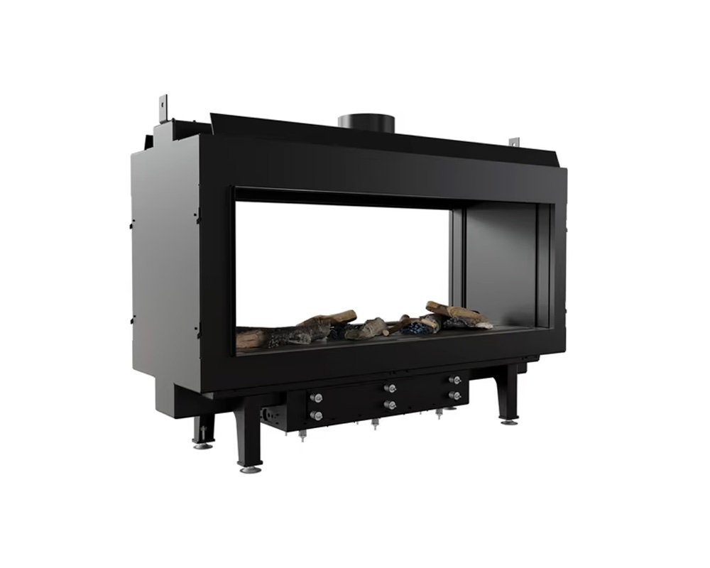Chimenea de gas LEO 100 Doble cara