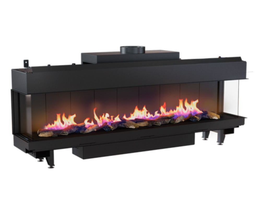 Chimenea de gas LEO 200 doble esquina