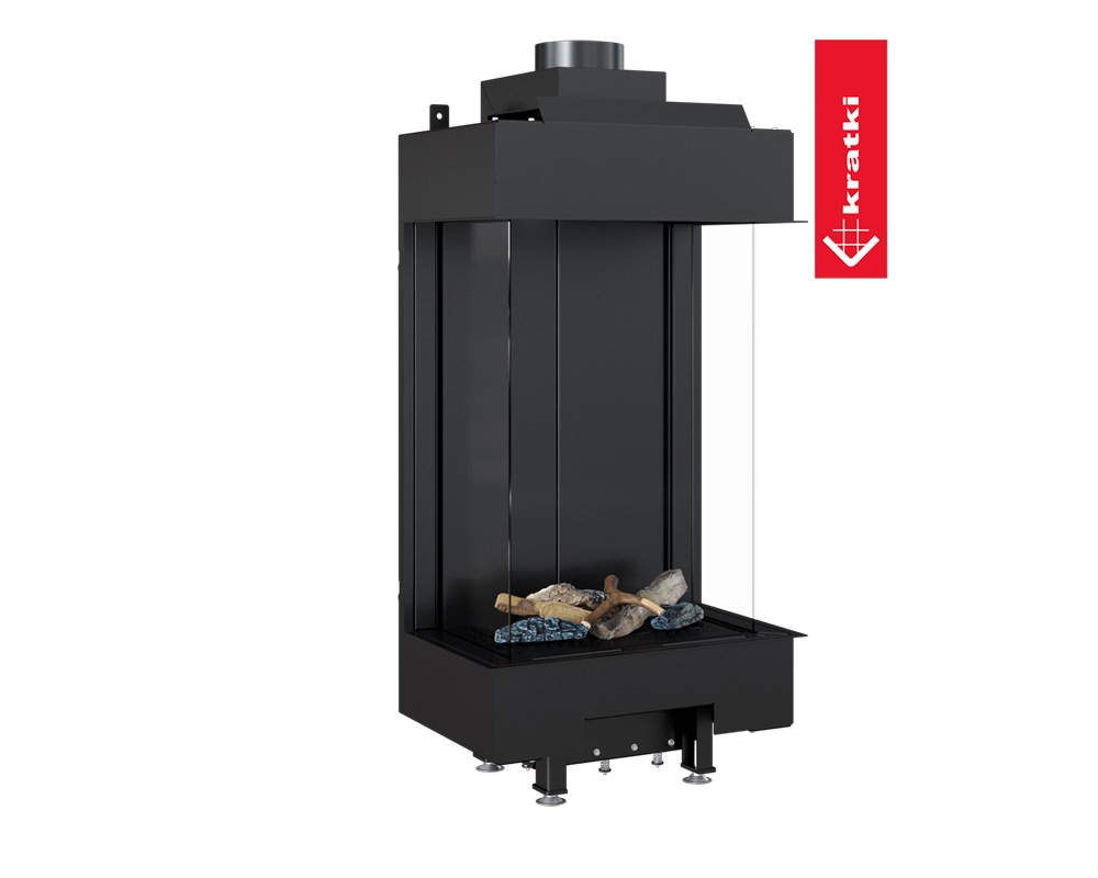 Chimenea de gas LEO 45/68 doble esquina