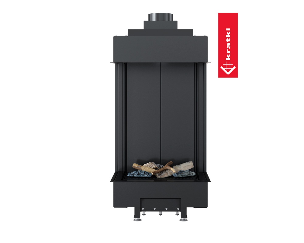 Chimenea de gas LEO 45/68 doble esquina