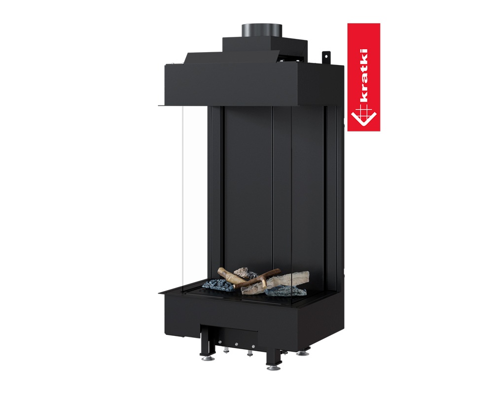 Chimenea de gas LEO 45/68 doble esquina