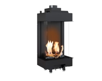 Chimenea de gas LEO 45-68 doble esquina