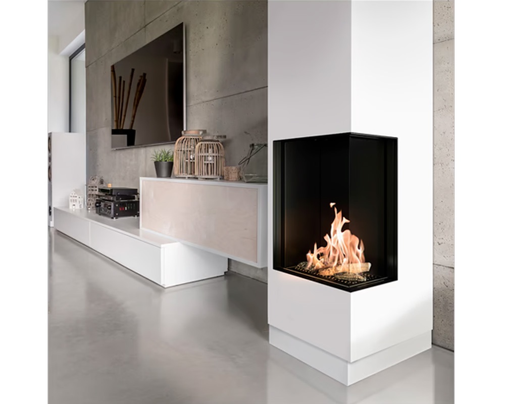 Chimenea de gas LEO 45/68 esquinera