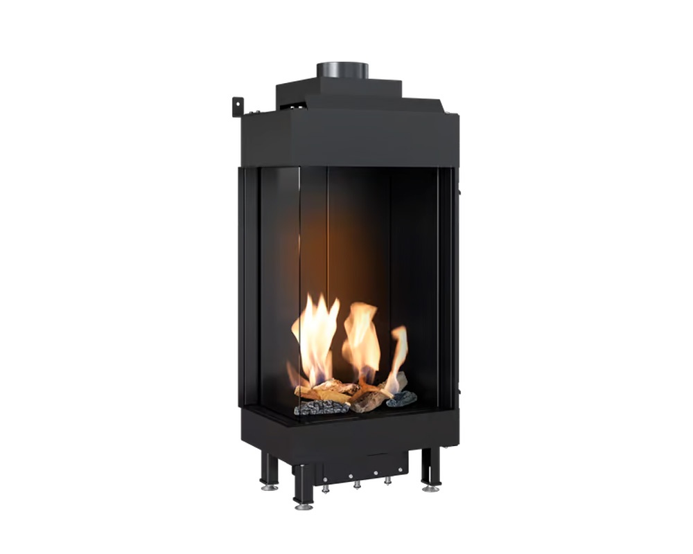 Chimenea de gas LEO 45-68 esquinera