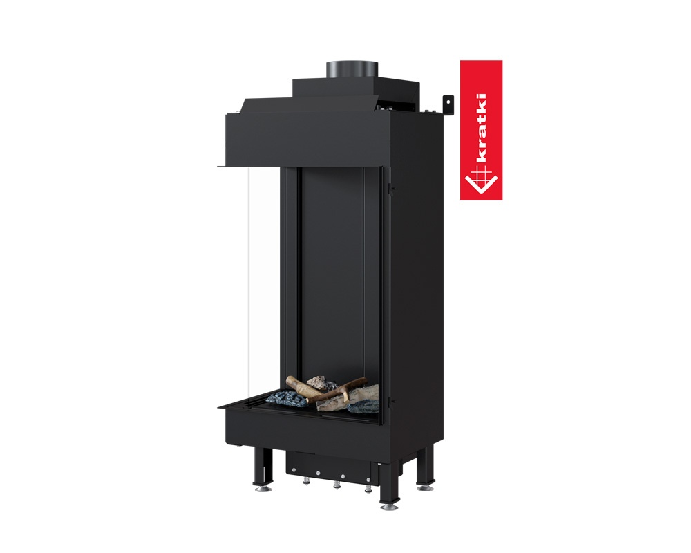 Chimenea de gas LEO 45/68 esquinera