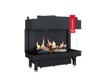 Chimenea de gas LEO 70 doble esquina