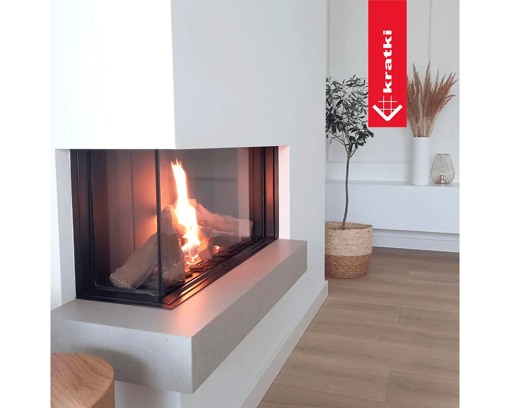Chimenea de gas LEO 70 esquinera