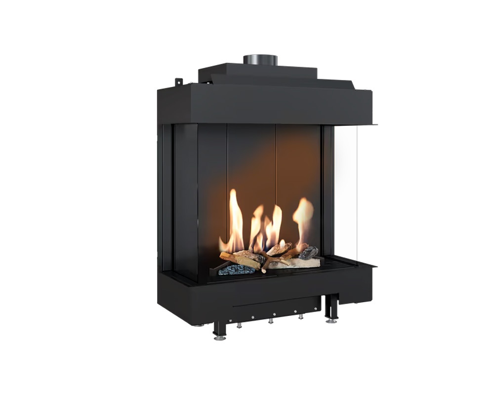 Chimenea de gas LEO 76-62 Doble Esquina