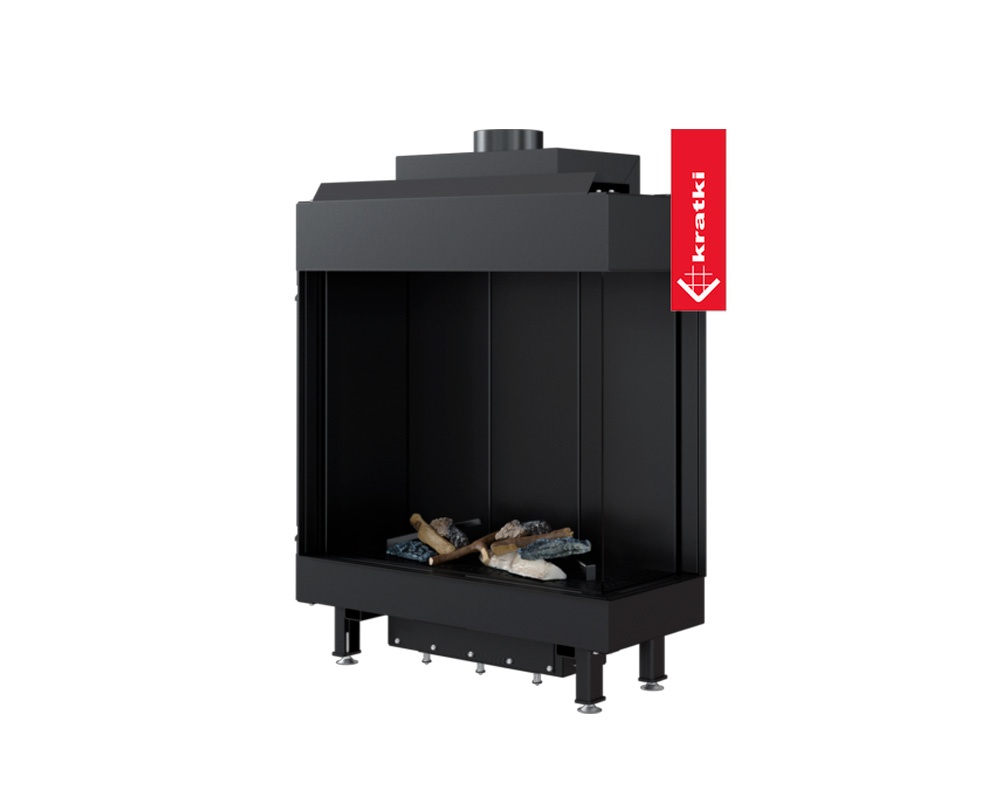 Chimenea de gas LEO 76/62 esquinera