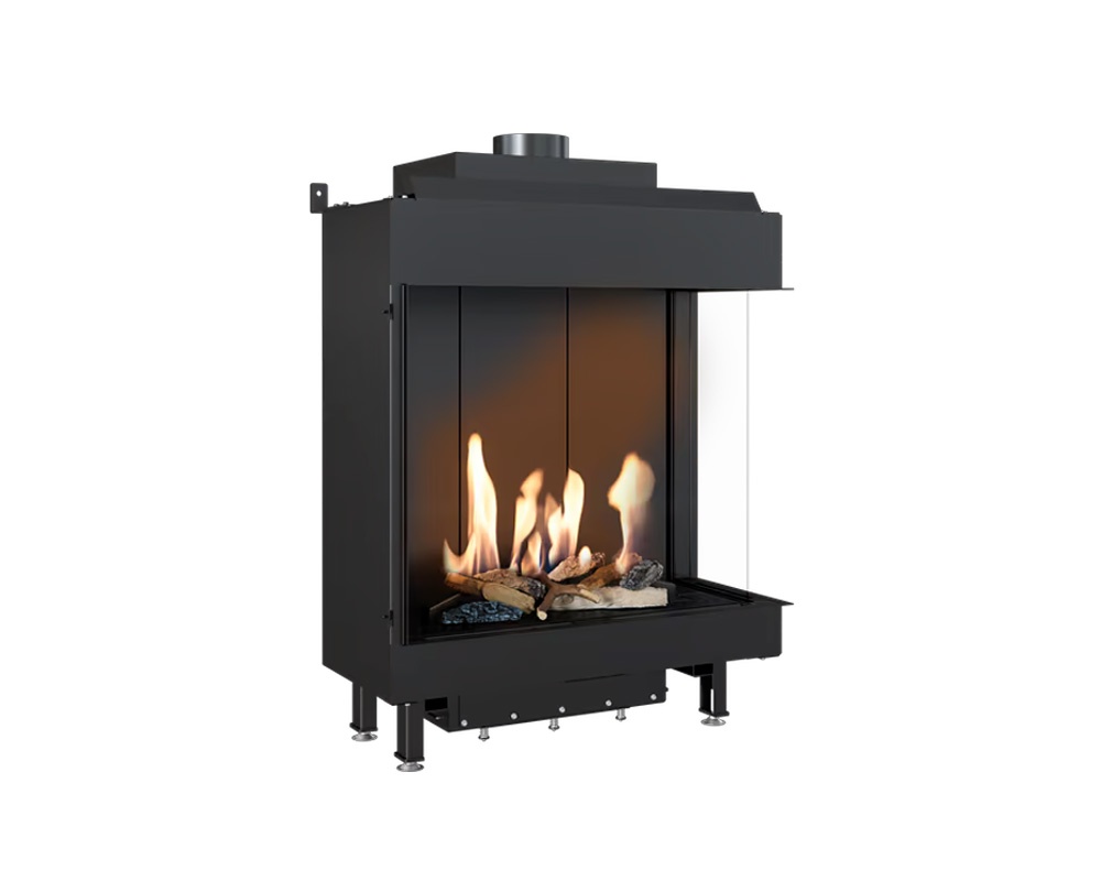 Chimenea de gas LEO 76-62 esquinera