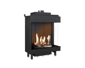 Chimenea de gas LEO 76-62 esquinera