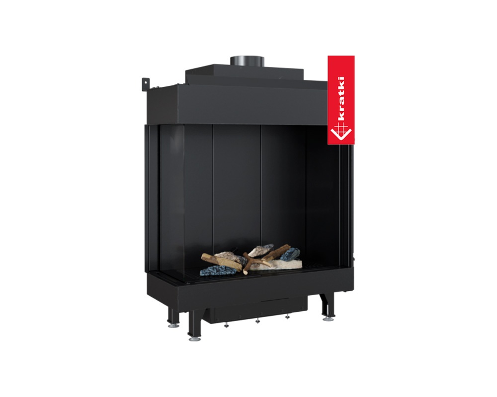 Chimenea de gas LEO 76/62 esquinera