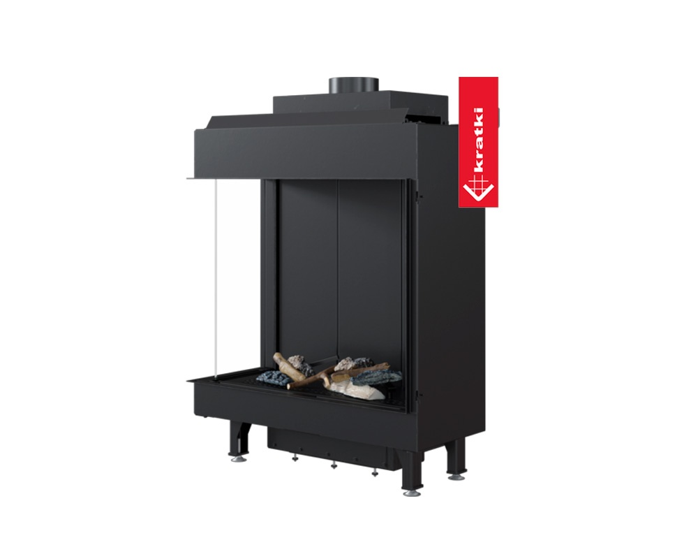 Chimenea de gas LEO 76/62 esquinera