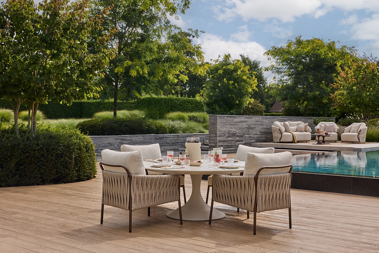 Estufa de gas de exterior LUMI STONE travertine 3