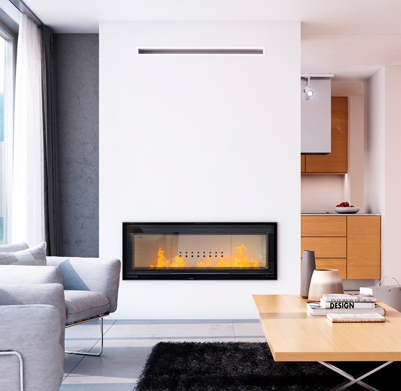 Chimenea de leña MB120 (Puerta Guillotina) 1