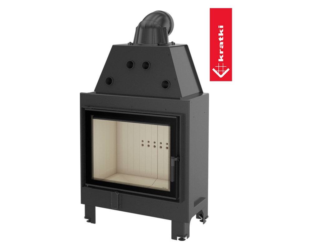 Chimenea de leña MBA Frontal (Puerta lateral) doble cristal 6