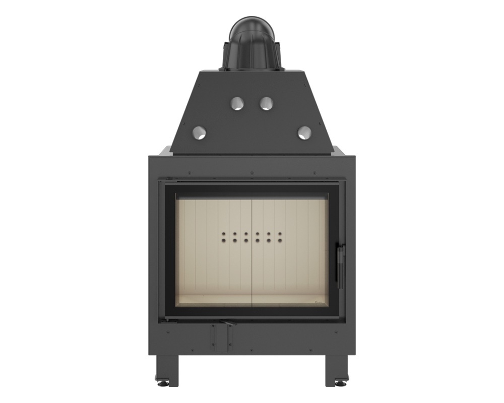 Chimenea de leña MBA Frontal (Puerta lateral) doble cristal