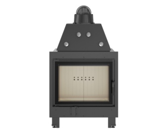 Chimenea de leña MBA Frontal (Puerta lateral) doble cristal