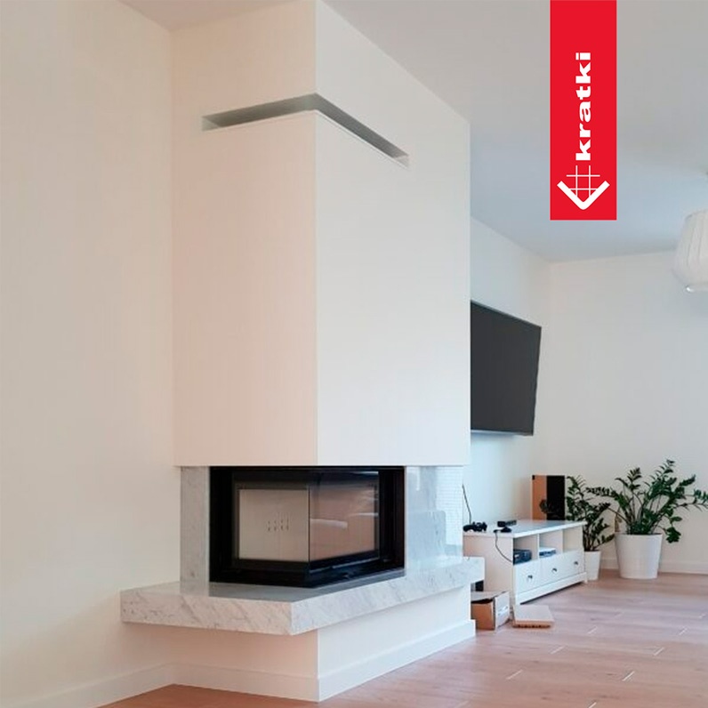 Chimenea de leña MBM 10 kW Esquinero (Puerta guillotina) 3