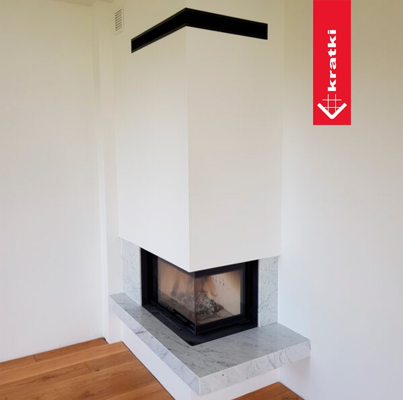 Chimenea de leña MBM 10 kW Esquinero (Puerta guillotina) 2