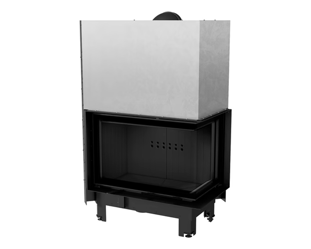 Chimenea de leña MBM 10 kW Esquinero (Puerta guillotina)