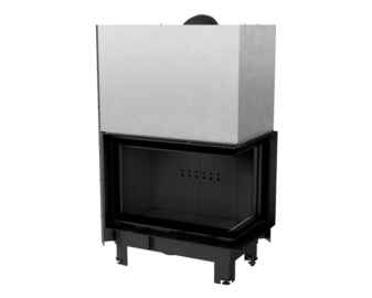 Chimenea de leña MBM 10 kW Esquinero (Puerta guillotina)