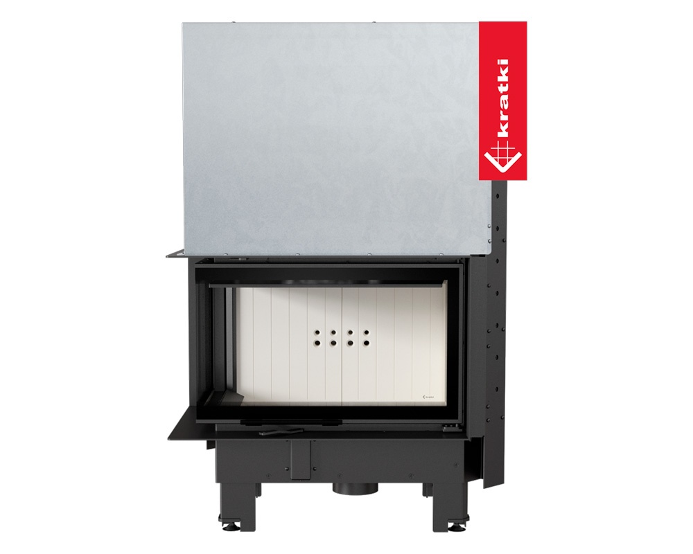 Chimenea de leña MBM 10 kW Esquinero (Puerta guillotina) 7