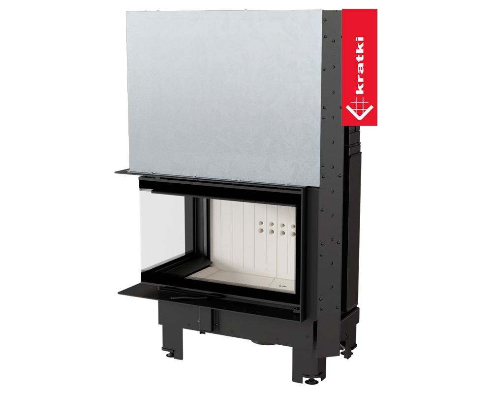 Chimenea de leña MBM 10 kW Esquinero (Puerta guillotina) 6