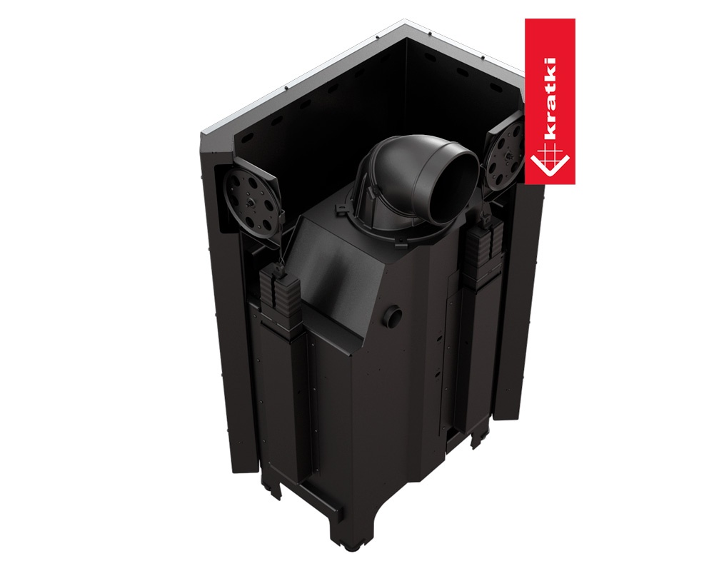 Chimenea de leña MBM 10 kW Esquinero (Puerta guillotina) 5