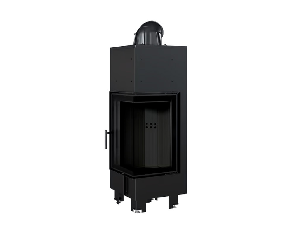 Chimenea de leña MBN 10 kW Esquinero (Puerta lateral)